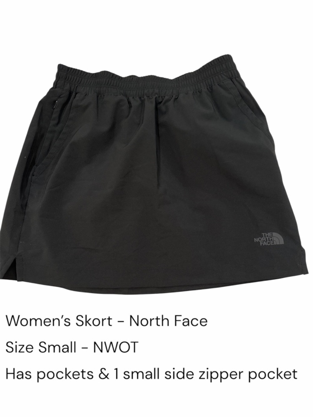 The North Face Black Women's Athletic Skort with Pockets - Size Small